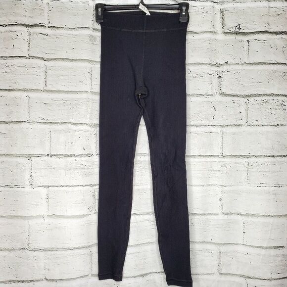 Vimmia black athletic leggings high waisted ribbed - Picture 1 of 9